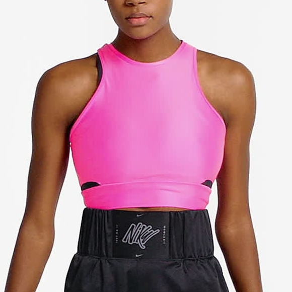 Nike Tops - Nike Hot Pink Cropped Training Tank